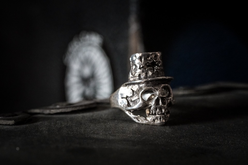 Hammered Skull Ring Handmade Ring Skull Ring Skull Metal Ring Skull Rock&Roll Ring. Skull Punk Ring Sterling Silver Skull Ring